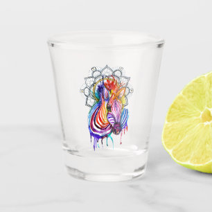 Vaso De Chupito Cebra multicolor con Mandella