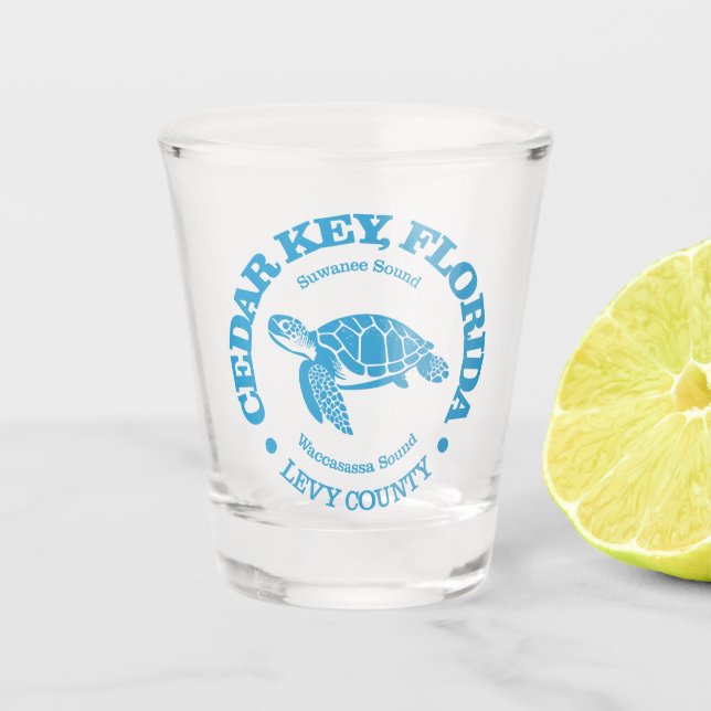 Vaso De Chupito Cedar Key (tortuga marina) (Anverso)