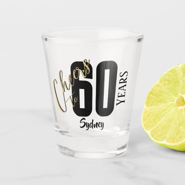 Vaso De Chupito Celebración de cumpleaños personalizada  (Anverso)