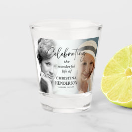 Vaso De Chupito Celebración de la vida antes y después de la foto