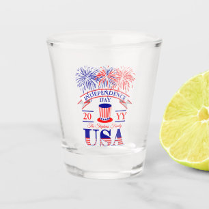 Vaso De Chupito Celebración patriótica del 4 de julio, Día de la I