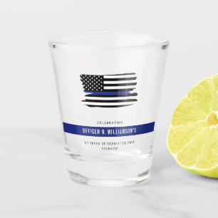 Vaso De Chupito Celebración personalizada de jubilación de la poli