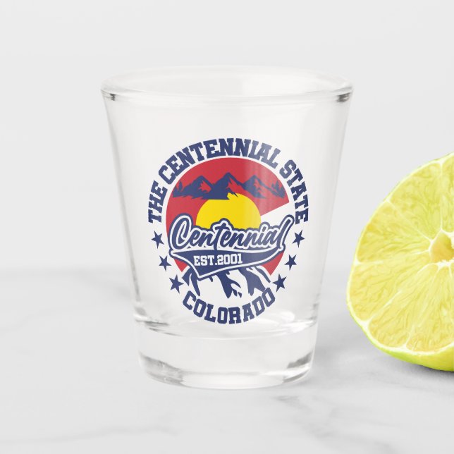 Vaso De Chupito Centenario, Colorado (Anverso)