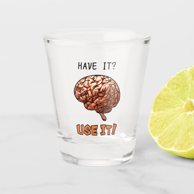 Vaso De Chupito Cerebro (Anverso)