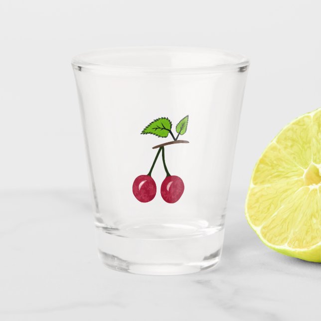 Vaso De Chupito Cereza roja (Anverso)