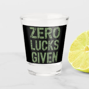 Vaso De Chupito Cero Suerte Dado Día de San Patricio Divertido Pat