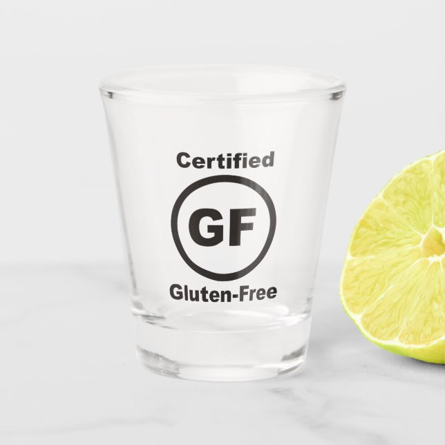 Vaso De Chupito Certificación Gluten Free (Anverso)