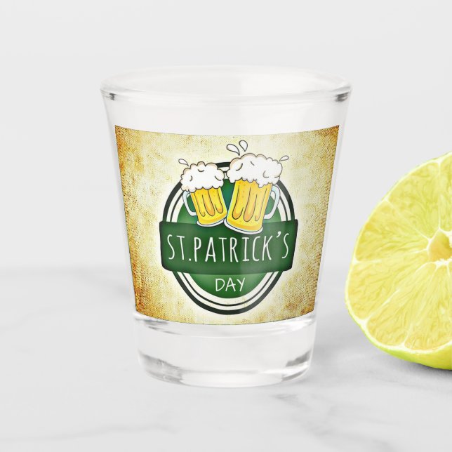 Vaso De Chupito Cervezas del Día de San Patricio (Anverso)