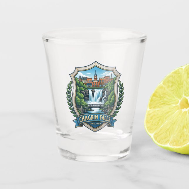 Vaso De Chupito Chagrin Falls EE. UU. (Anverso)