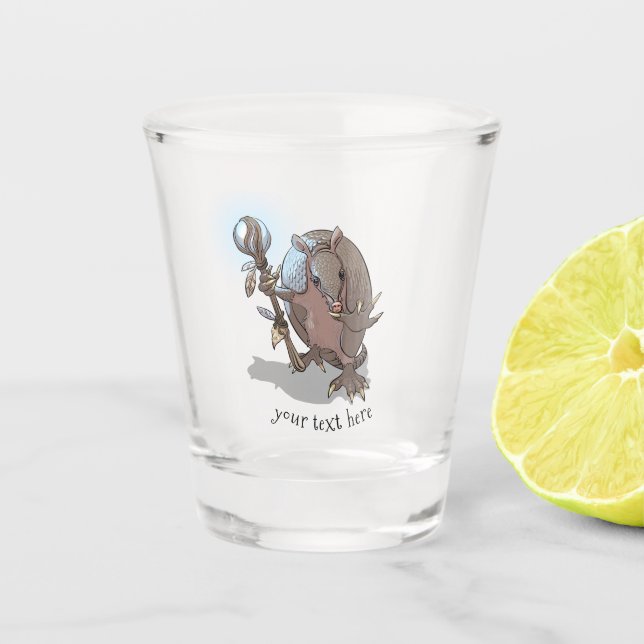 Vaso De Chupito Chaman Micístico Hipnótico Armadillo Y Personaliza (Anverso)
