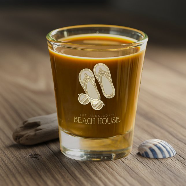 Vaso De Chupito Chanclas Gafas de sol Casa de playa ID623 (Subido por el creador)