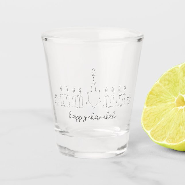 Vaso De Chupito Chanukah (Anverso)