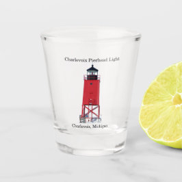 Vaso De Chupito Charlevoix Pierhead Light shot