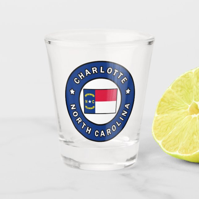 Vaso De Chupito Charlotte Carolina del Norte (Anverso)