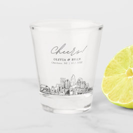 Vaso De Chupito Charlotte Wedding Favor Personalized Cheers