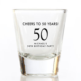 Vaso De Chupito Cheers to 50 Years 50th Birthday Party