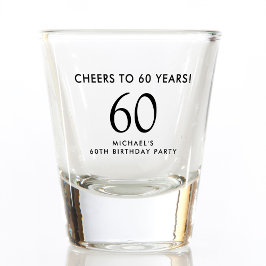 Vaso De Chupito Cheers to 60 Years 60th Birthday Party