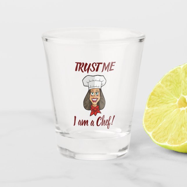 Vaso De Chupito Chef femenino (Anverso)