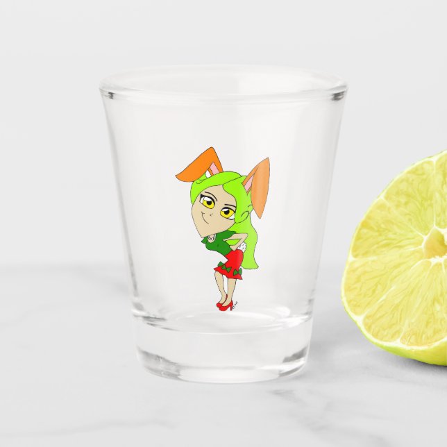 Vaso De Chupito chibi bunnygirl (Anverso)
