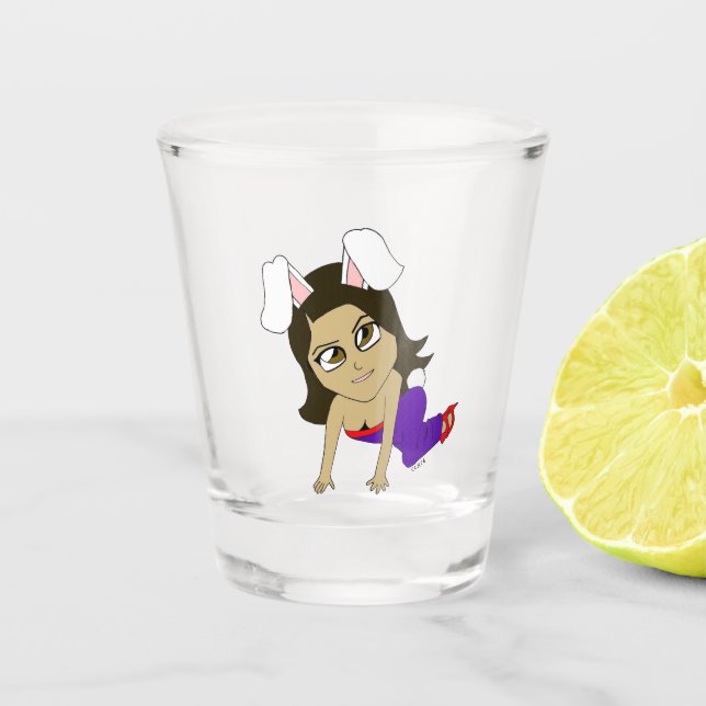 Vaso De Chupito chibi bunnygirl (Anverso)