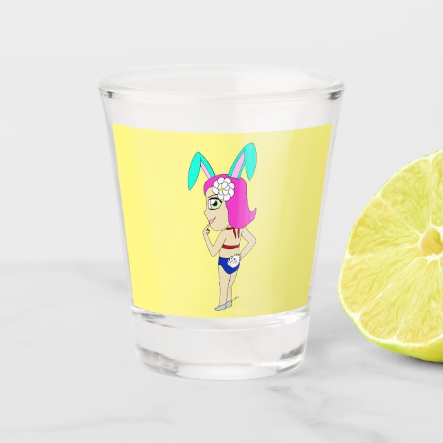 Vaso De Chupito chibi bunnygirl (Anverso)