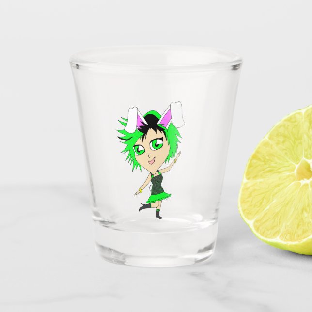 Vaso De Chupito chibi bunnygirl (Anverso)