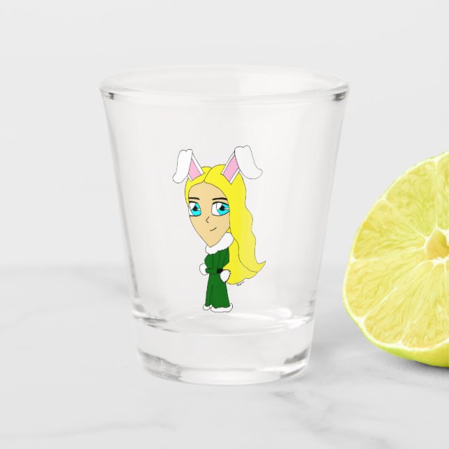 Vaso De Chupito chibi bunnygirl (Anverso)