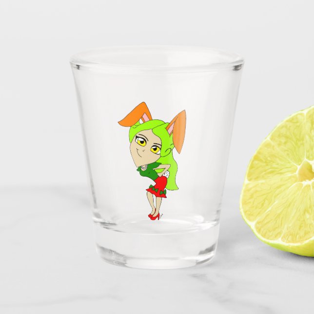 Vaso De Chupito chibi bunnygirl (Anverso)