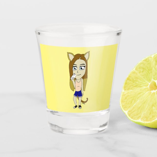 Vaso De Chupito Chibi Catgirl (Anverso)