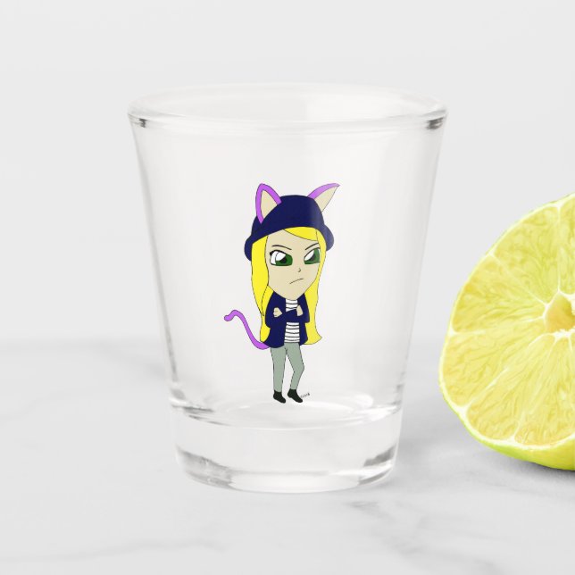 Vaso De Chupito chibi catgirl (Anverso)