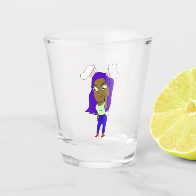 Vaso De Chupito Chibi conejita (Anverso)