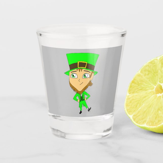 Vaso De Chupito chibi leprechaun (Anverso)