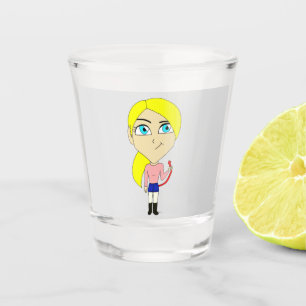 Vaso De Chupito chibi "mal" chica