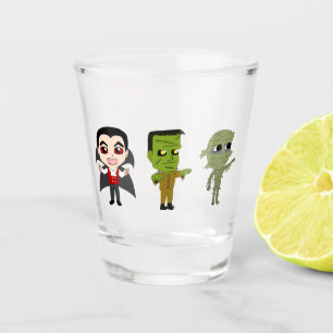 Vaso De Chupito Chibi vampire, monstruo y mummy