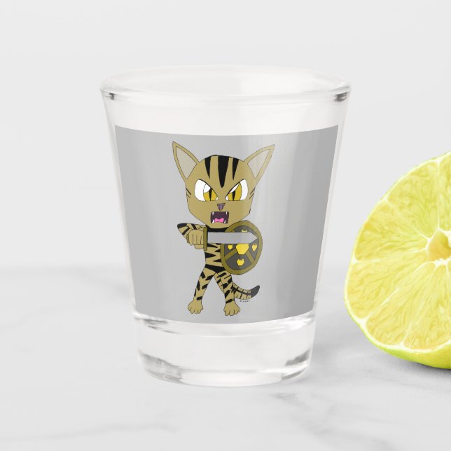 Vaso De Chupito Chibi Warrior Cat (Anverso)
