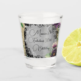 Vaso De Chupito Chic Elegante Fabuloso Cumpleaños 50 Personalizado