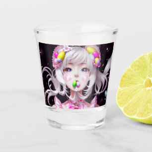 Vaso De Chupito Chica Anime de Pascua/Primavera