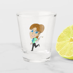 Vaso De Chupito chica chibi con cola
