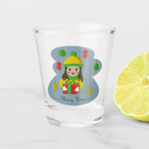 Vaso De Chupito Chica con caja de regalo para Navidades