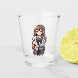 Vaso De Chupito Chica de la escuela japonesa de anime