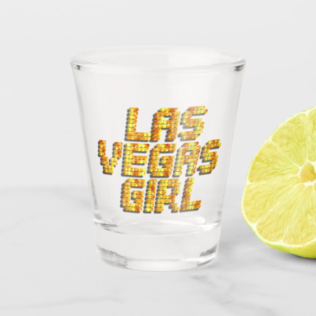 Vaso De Chupito Chica de Las Vegas (Anverso)