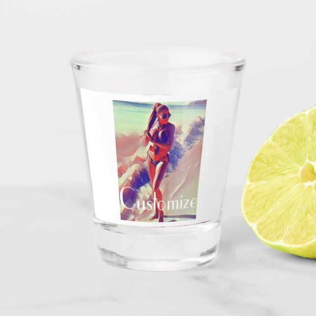 Vaso De Chupito Chica de playa Thunder_Cove (Anverso)