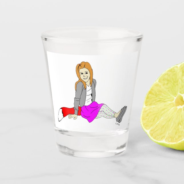 Vaso De Chupito chica foxy (Anverso)