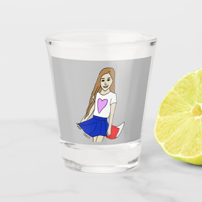 Vaso De Chupito chica foxy (Anverso)