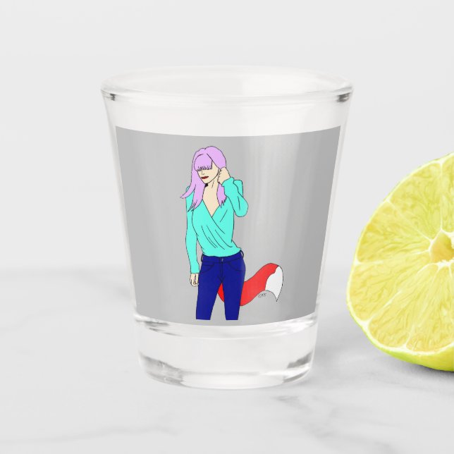 Vaso De Chupito chica foxy (Anverso)