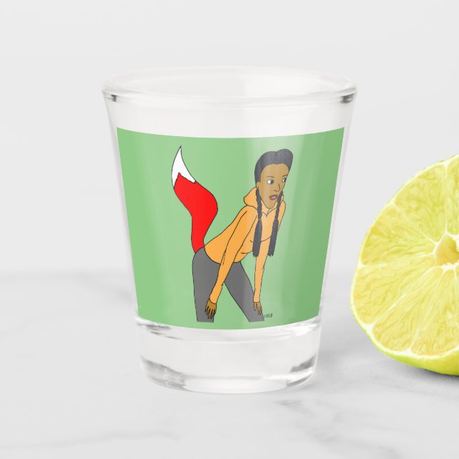 Vaso De Chupito chica foxy (Anverso)