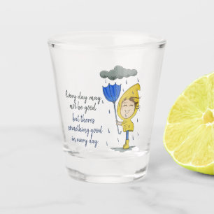 Vaso De Chupito Chica lindo Rainy Windy Day
