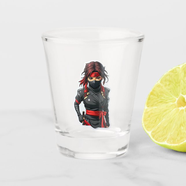 Vaso De Chupito Chica Ninja (Anverso)