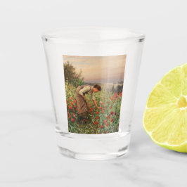 Vaso De Chupito Chica Poppies (Escena Floral) (Campo Flor)