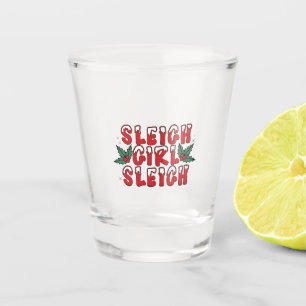 Vaso De Chupito Chica Trineo Navidad Fea Navidad Divertida